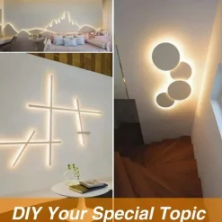 COB LED Strip Light, 5M Linear Dimmable LED Strip Light, High Brightness Flexible 12V COB Led Light RA90 Bedroom