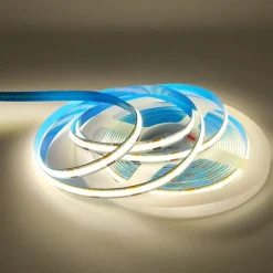 COB LED Strip Light, 5M Linear Dimmable LED Strip Light, High Brightness Flexible 12V COB Led Light RA90 Bedroom