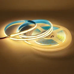 COB LED Strip Light, 5M Linear Dimmable LED Strip Light, High Brightness Flexible 12V COB Led Light RA90 Bedroom