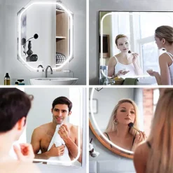 COB LED Vanity Mirror Light Kit, 1-4M/3.2-13ft 420LED/m Adjustable Strip Light, Dimmer & Power Supply COB Strip Lights for Mirror, Closet, Kitchen, Cabinet Lighting