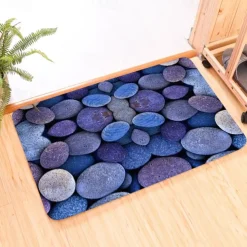 Cobblestone Pattern Door Mat Floor mats Washable Rugs Kitchen Mat Anti-Slip Non Skid Area Rug Front Livingroom Bedroom 1pc