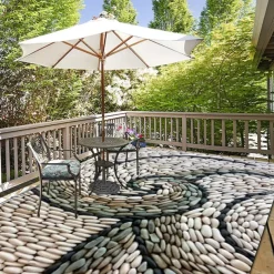 Cobblestone Pattern Door Mat Floor mats Washable Rugs Kitchen Mat Anti-Slip Non Skid Area Rug Front Livingroom Bedroom 1pc