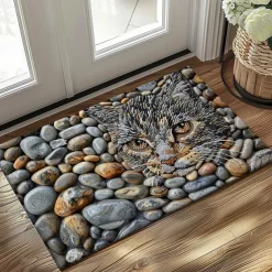 Cobblestones Animals Doormat Kitchen Mat Floor Mat Non-Slip Area Rug Oil Proof Rug Indoor Outdoor Mat Bedroom Decor Bathroom Mat Entrance Rug