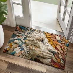 Cobblestones Animals Doormat Kitchen Mat Floor Mat Non-Slip Area Rug Oil Proof Rug Indoor Outdoor Mat Bedroom Decor Bathroom Mat Entrance Rug