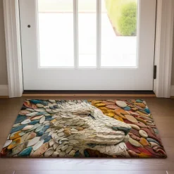 Cobblestones Animals Doormat Kitchen Mat Floor Mat Non-Slip Area Rug Oil Proof Rug Indoor Outdoor Mat Bedroom Decor Bathroom Mat Entrance Rug
