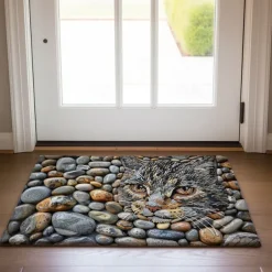 Cobblestones Animals Doormat Kitchen Mat Floor Mat Non-Slip Area Rug Oil Proof Rug Indoor Outdoor Mat Bedroom Decor Bathroom Mat Entrance Rug