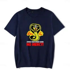 Cobra Kai Karate Kid T-shirt Anime Cartoon Anime Harajuku Graphic Kawaii For Couple's Men's Women's Adults' Carnival Masquerade Saint Patrick's Day Hot Stamping