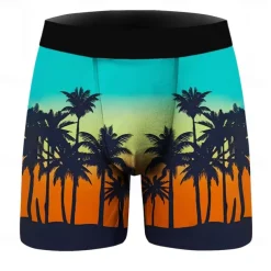 Coconut Tree Boxer Briefs Underwear Graphic Prints For Men's Adults' Masquerade 3D Print Vacation