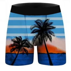 Coconut Tree Boxer Briefs Underwear Graphic Prints For Men's Adults' Masquerade 3D Print Vacation