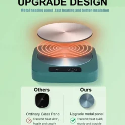 Coffee Cup Warmer Waterproof Smart Cup Coffee Mug Warmer Coaster For Warming & Heating Coffee Beverage Milk Tea And Hot Chocolate Aluminum Metal Panel Safe Reliable