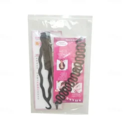 Coiled Hair 4 Pieces Hairpin Fishtail Braid Pointed Tail Comb Double Hook Ball Head Set Hairdressing Tools