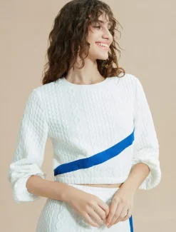 Color Block Round Neck Casual Set