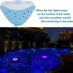 Colorful Floating Underwater Light RGB Bathtub Spa Lamp Swimming Pool Lights Battery Powered Children's Bath Lamp Projector Kids Gifts