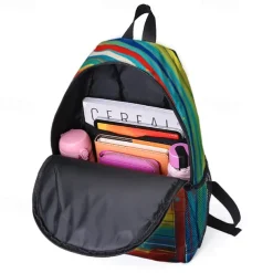 Colorful Sunflower Backpack for School and Travel – Durable Canvas Bag with Vibrant Artistic Design and Adjustable Straps