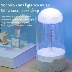 Colourful Light Jellyfish Speaker Mimics The Movement Scene Of Jellyfish Wireless Speaker With Tf/Type C Support Equipped With Light Conversion And Unique Ambient Speaker