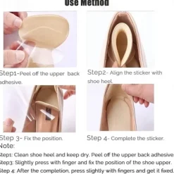 Comfortable Heels Cushioning Pads(Pairs),Heel Grips Cushion Protector Liner Pads Shoes Fit and Comfort Self-Adhesive Insoles Foot Care Preventing Chafing and Blisters