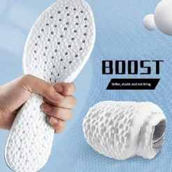 Comfortable Memory Foam Insoles – Anti-Fatigue Cushioned Inserts for Shoes, Standing Support, Double Pack for Men & Women