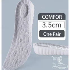Comfortable Shoe Inserts with Height Boost – Available in 1.5cm, 2.5cm, and 3.5cm Options – Soft Cushioning Insoles for Sneakers, Boots, and Everyday Footwear