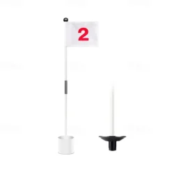 Complete Golf Practice Set - Includes Golf Green Flagstick, Golf Putting Cup, Perfect for Home Backyard Practice Sessions and Improving Your Golf Skills