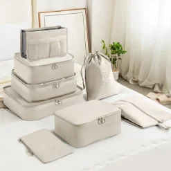 Compression Packing Cubes for Travel Luggage Storage and Backpack Organizer Space Savers, Digital, Toiletry and Makeup Organizers, Clothes, Shoes, Travel Bags Set