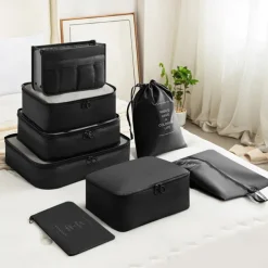 Compression Packing Cubes for Travel Luggage Storage and Backpack Organizer Space Savers, Digital, Toiletry and Makeup Organizers, Clothes, Shoes, Travel Bags Set