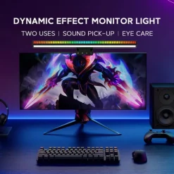 Computer Monitor Light Bar, Smart LED Screen Lamp Anti-Glare e-Reading Eye Caring Desk Lamp Dimmable for Gaming Working