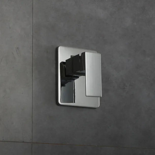 Concealed Shower Faucet Combo Set 12" Shower Head, Shower System Mixer Rough In Valve Rainfall Shower Head, Wall Mounted Tub and Shower Trim Kit Bathroom Bath