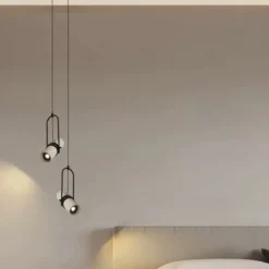 Concrete Swivel Arm Minimalist Pendant Light Adjustable Length 1-Light Pendant Contemporary LED 110-240V