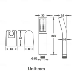 Contemporary Hand Shower Chrome / Brushed / Ti-PVD Feature - Shower, Shower Head / Stainless Steel / Brass / Yes