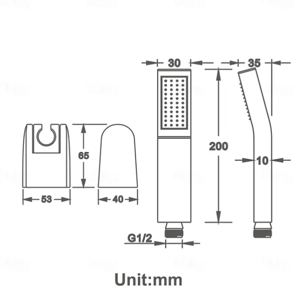 Contemporary Hand Shower Chrome / Brushed / Ti-PVD Feature - Shower, Shower Head / Stainless Steel / Brass / Yes