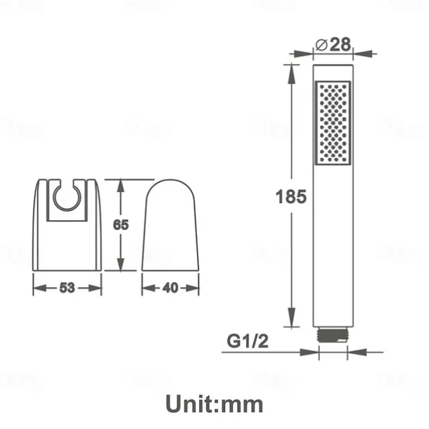 Contemporary Hand Shower Chrome / Brushed / Ti-PVD Feature - Shower, Shower Head / Stainless Steel / Brass / Yes