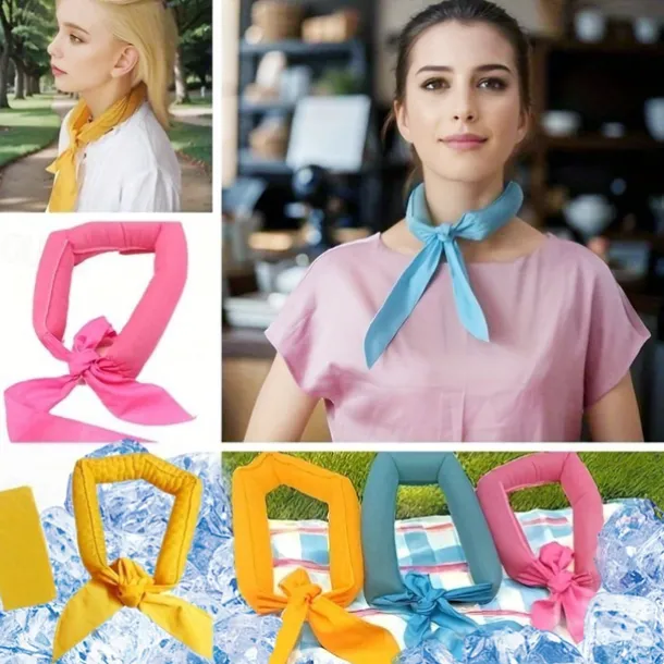 Cool Scarf Wrap Summer Cool Ice Towel, Neck Cooling Scarf, Cooling Neck Wrap Headband, Scarf Cooling Gel Neck