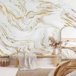 Cool Wallpapers Abstract Marble Wallpaper Wall Mural Wall Covering Sticker Peel and Stick Removable PVC/Vinyl Material Self Adhesive/Adhesive Required Wall Decor for Living Room Kitchen Bathroom