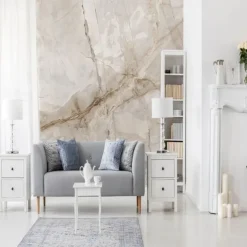 Cool Wallpapers Abstract Marble Wallpaper Wall Mural White Covering Sticker Peel and Stick Removable PVC/Vinyl Material Self Adhesive/Adhesive Required Wall Decor for Living Room Kitchen Bathroom