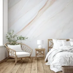 Cool Wallpapers Abstract Marble Wallpaper Wall Mural White Covering Sticker Peel and Stick Removable PVC/Vinyl Material Self Adhesive/Adhesive Required Wall Decor for Living Room Kitchen Bathroom
