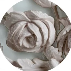 Cool Wallpapers 3D Flower White Wallpaper Wall Mural Wall Covering Sticker Peel and Stick Removable PVC/Vinyl Material Self Adhesive/Adhesive Required Wall Decor for Living Room Kitchen Bathroom