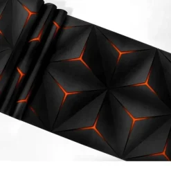 Cool Wallpapers 3D Wallpaper Wall Mural Modern Style PVC Green Red Wallpaper Adhesive Required Wall Mural,Cabinet Furniture Countertop Paper Roll Wallpaper,20.8