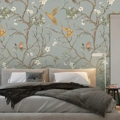 Cool Wallpapers Flower Wallpaper Wall Mural Peel and Stick Wallpaper Removable Pvc/Vinyl Self Adhesive 17.7''x118''in(45cmx300cm) / 45x300cm