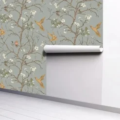 Cool Wallpapers Flower Wallpaper Wall Mural Peel and Stick Wallpaper Removable Pvc/Vinyl Self Adhesive 17.7''x118''in(45cmx300cm) / 45x300cm