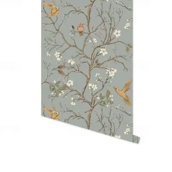 Cool Wallpapers Flower Wallpaper Wall Mural Peel and Stick Wallpaper Removable Pvc/Vinyl Self Adhesive 17.7''x118''in(45cmx300cm) / 45x300cm