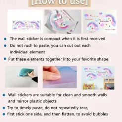 Cool Wallpapers 1Pcs Birds Wall Stickers, Removable 3D Birds Stickers Wallpaper Border, Wall Mural Vinyl Wall Art Decor For Kids Bedroom, Living Room, Nursery Room, 35.4x7.8 Inches