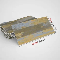 Cool Wallpapers Wall Mural 16pcs Marble Patterned Wallpaper, Waterproof Peel And Stick Wall Covering Sticker Film Home Deco, 4''x8''