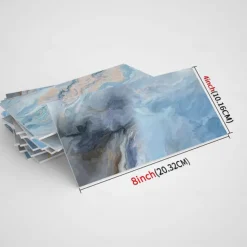 Cool Wallpapers Wall Mural 16pcs Marble Patterned Wallpaper, Waterproof Peel And Stick Wall Covering Sticker Film Home Deco, 4''x8''