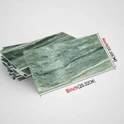 Cool Wallpapers Wall Mural 16pcs Marble Patterned Wallpaper, Waterproof Peel And Stick Wall Covering Sticker Film Home Deco, 4''x8''