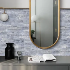 Cool Wallpapers Wall Mural 16pcs Marble Patterned Wallpaper, Waterproof Peel And Stick Wall Covering Sticker Film Home Deco, 4''x8''