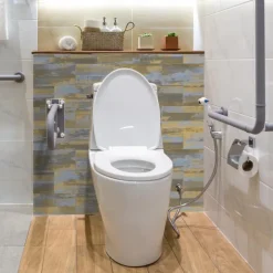 Cool Wallpapers Wall Mural 16pcs Marble Patterned Wallpaper, Waterproof Peel And Stick Wall Covering Sticker Film Home Deco, 4''x8''