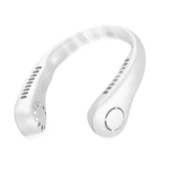 Cooling Bladeless Neck Fan – Wearable Hands-Free USB Rechargeable Fan with 3 Speeds, Ideal Gift for Travel or Sports