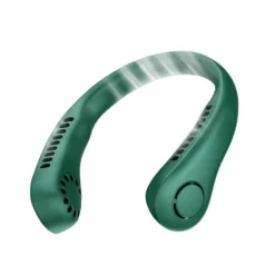 Cooling Bladeless Neck Fan – Wearable Hands-Free USB Rechargeable Fan with 3 Speeds, Ideal Gift for Travel or Sports