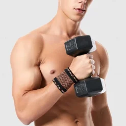 Copper Wrist Compression Brace (2Pcs), Elastic Wrist Support Sleeve Wrist Braces for Tendonitis, Arthritis, Carpal Tunnel Pain Relief, Soft Wrist Wrap Wristbands for Sport, Fitness, Workout, Typing(S)