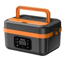 Cordless Electric Lunch Box Food Heater 60W Quick Heating Leak Proof 1L